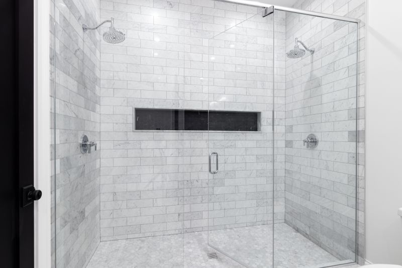 Modern Shower with Clear Glass